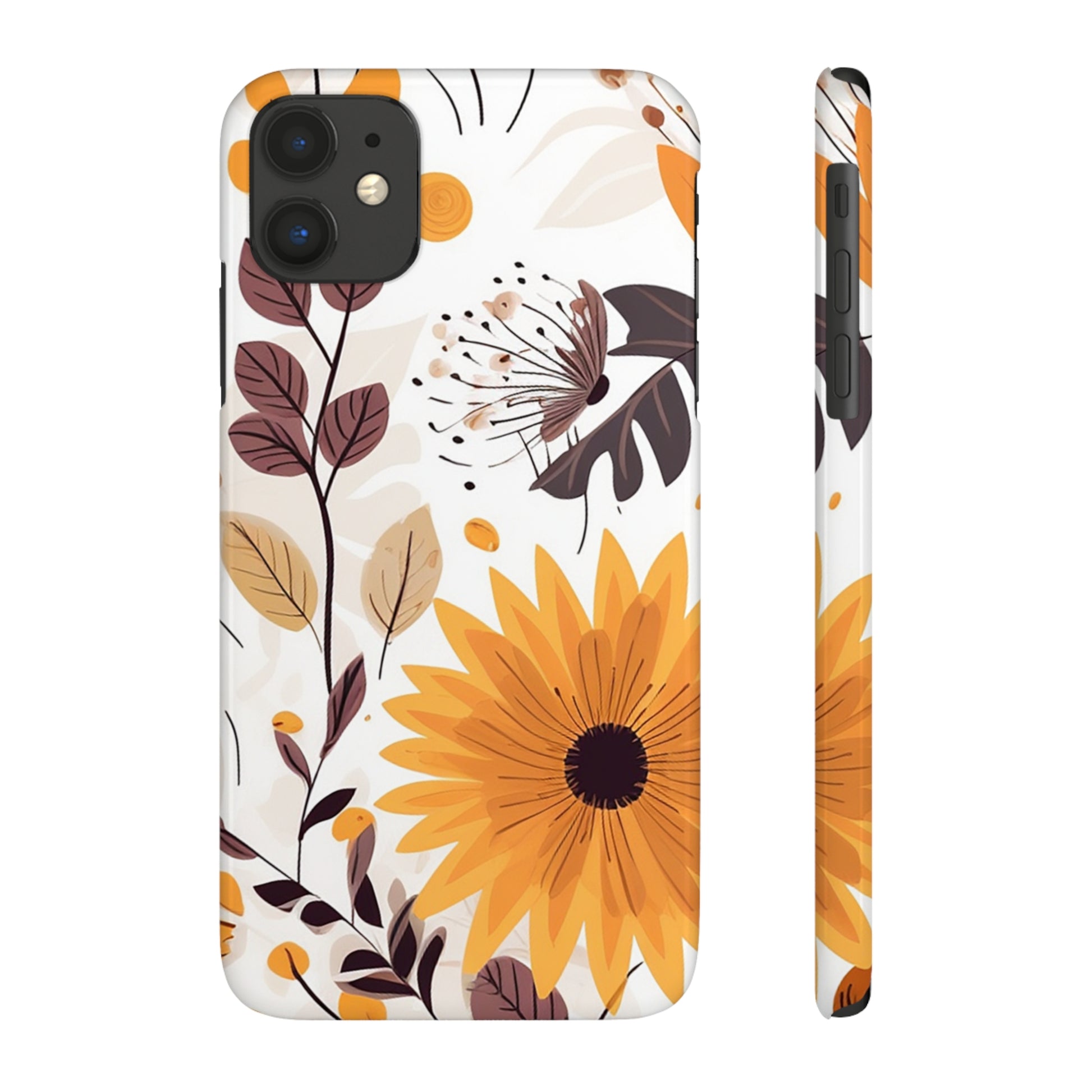 FALL FLOWERS | Slim iPhone Case - Trovvve