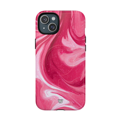 Strawberry Storm MagSafe Tough iPhone Case – iPhone 15 Plus, Glossy