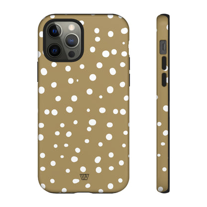 DARK BEIGE DOTS | Tough Phone Case - Trovvve