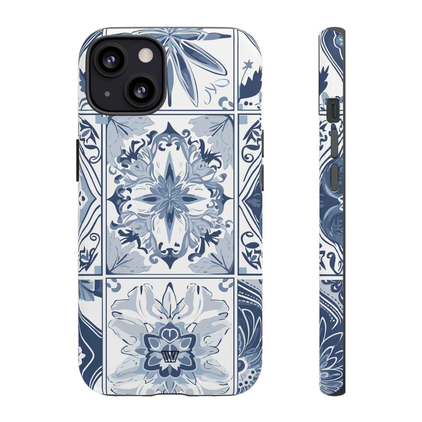 BLUE WHITE TILE | Tough Phone Case - Trovvve