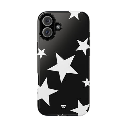 JET BLACK BOLD STARS | Tough Phone Case
