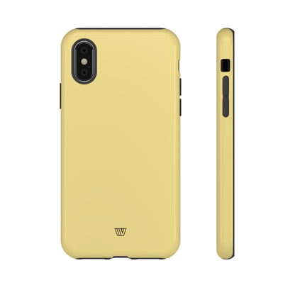 MUTED YELLOW SOLID | Tough Phone Case - Trovvve