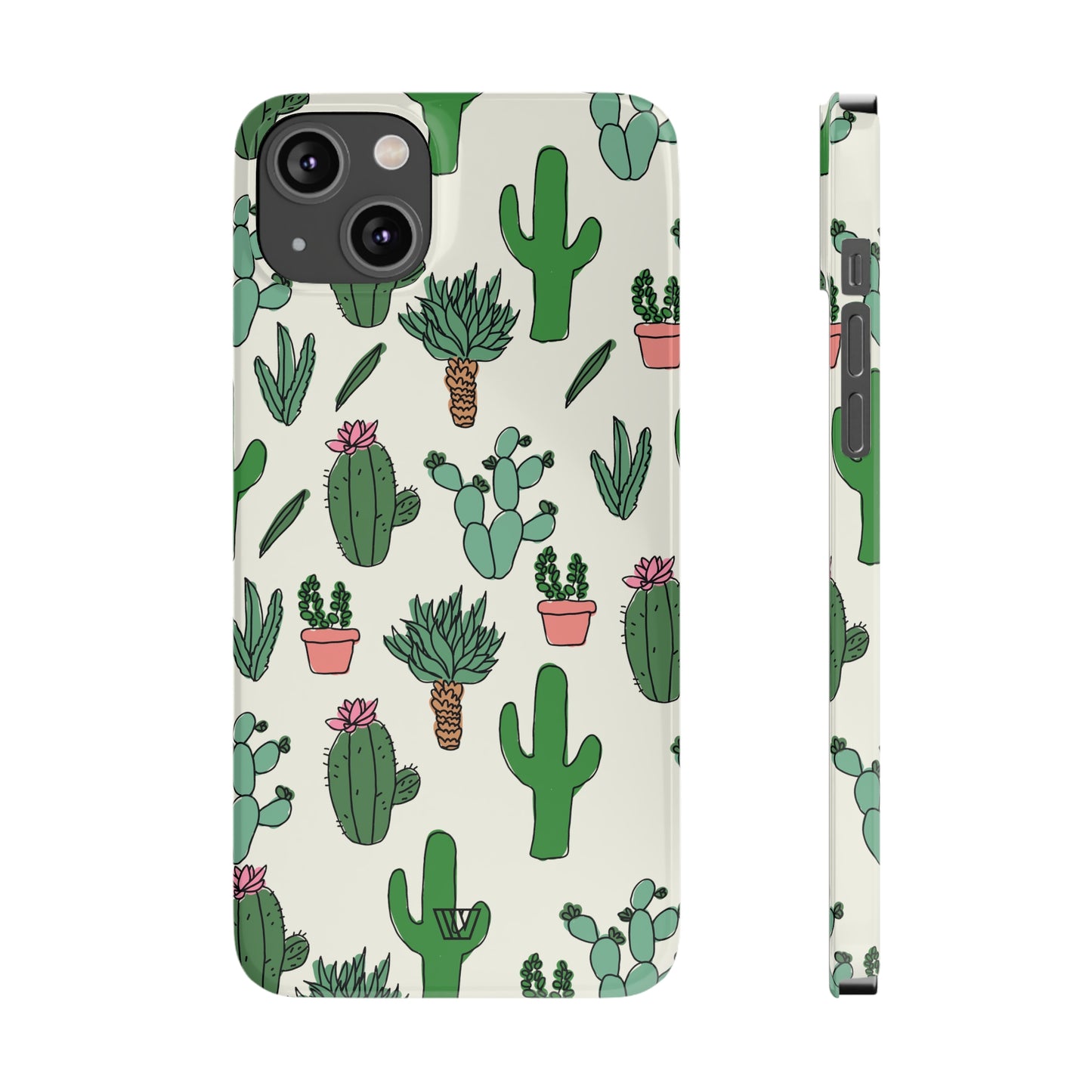 CACTUS DOODLES | Slim iPhone Case - Trovvve