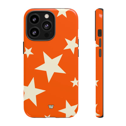 ORANGE BOLD STARS | Tough Phone Case
