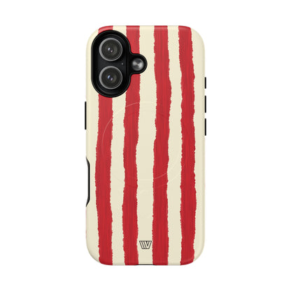 CANDY CANE STRIPE | MagSafe Tough iPhone Case