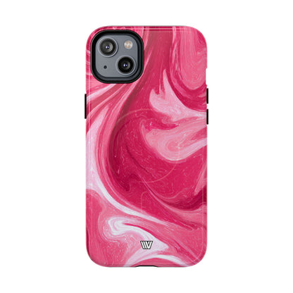 Strawberry Storm MagSafe Tough iPhone Case – iPhone 14 Plus, Glossy