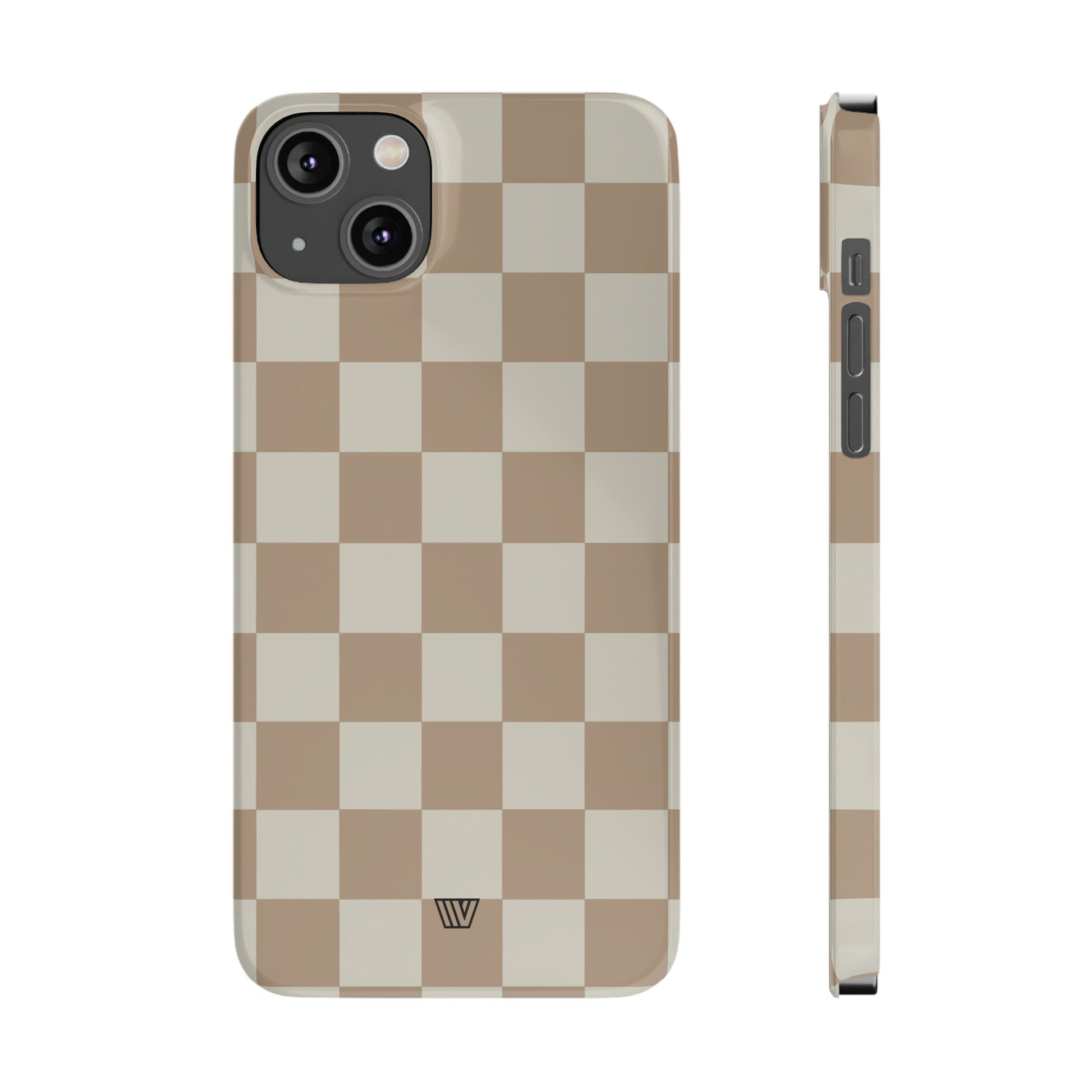 NEUTRAL CHECKERBOARD | Slim iPhone Case - Trovvve