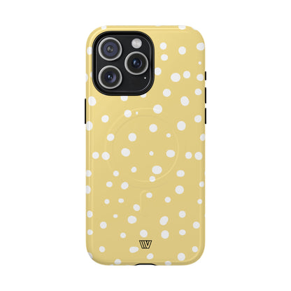 MUTED YELLOW DOTS | MagSafe Tough iPhone Case
