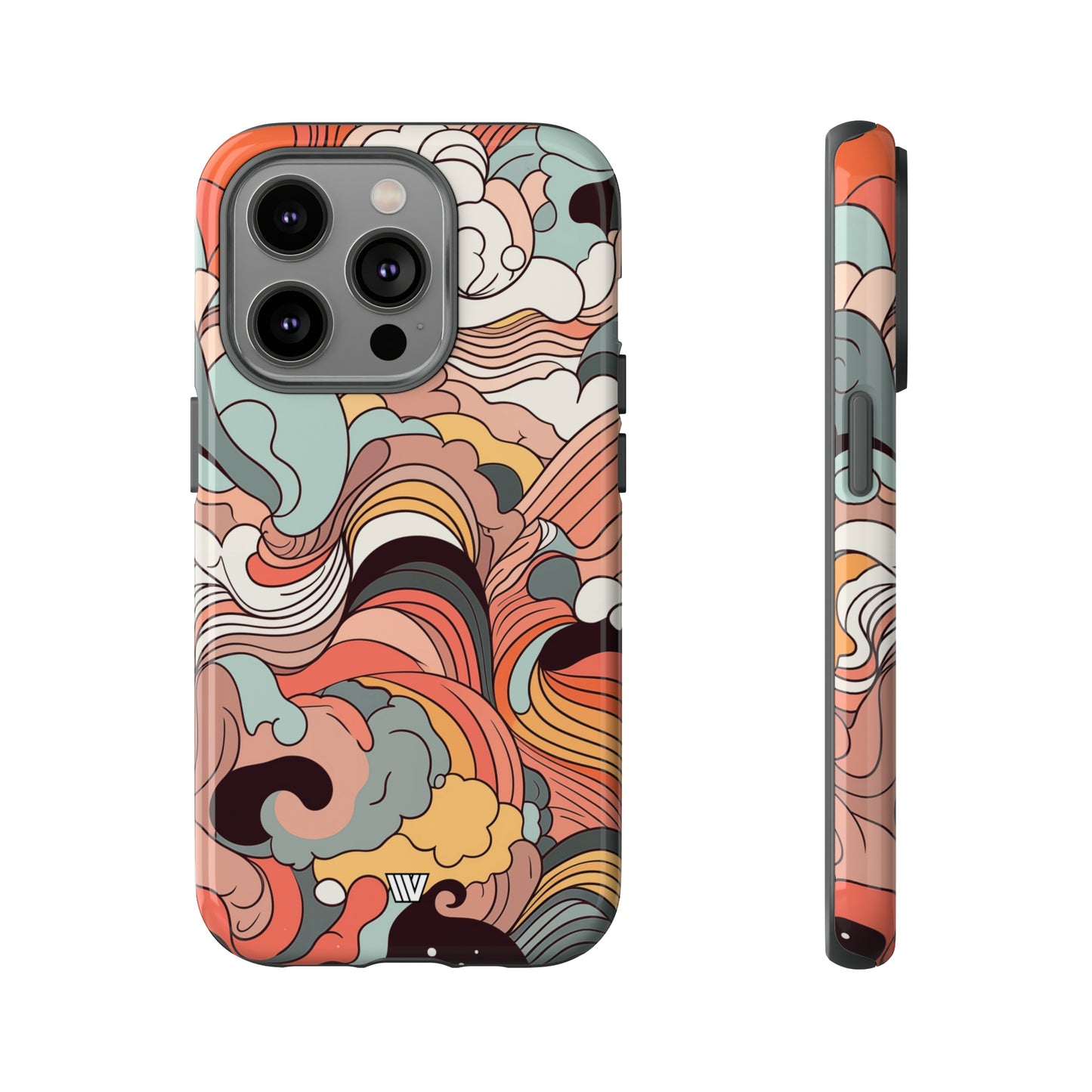 ABSTRACT DOODLE CLOUDS | Tough Phone Case - Trovvve