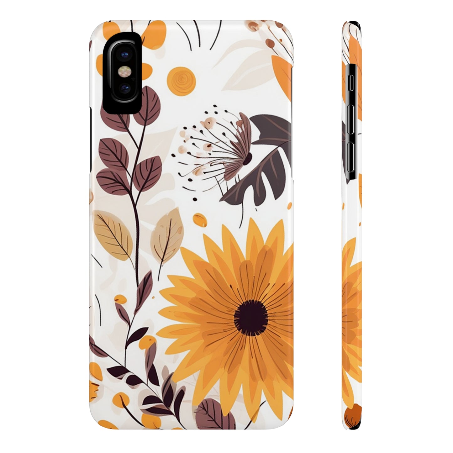 FALL FLOWERS | Slim iPhone Case - Trovvve