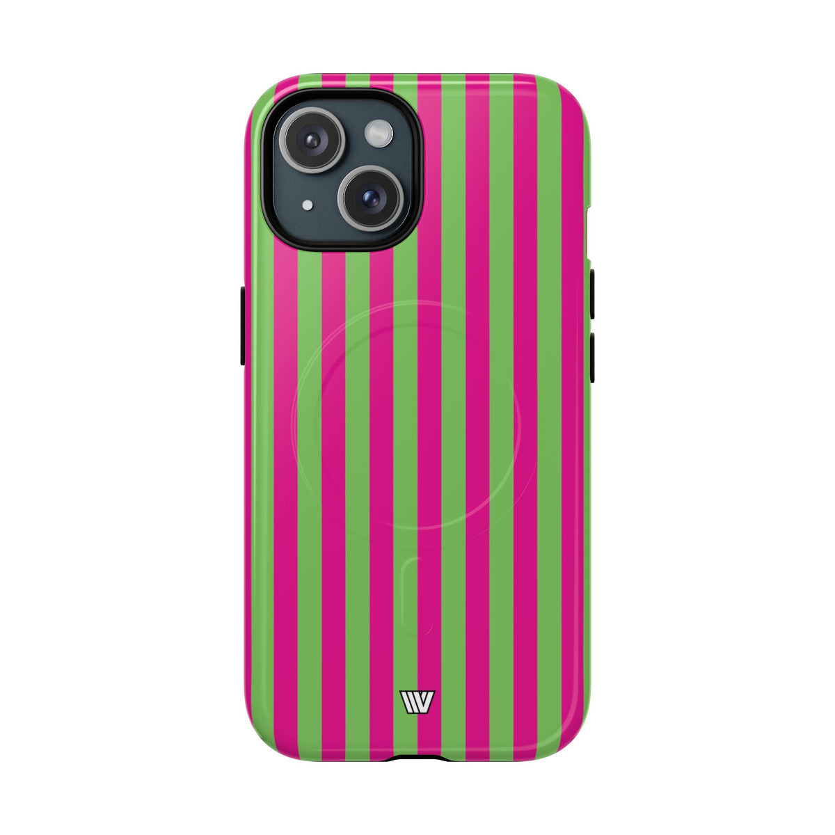 Watermelon Stripe MagSafe Tough iPhone Case – iPhone 15, Glossy