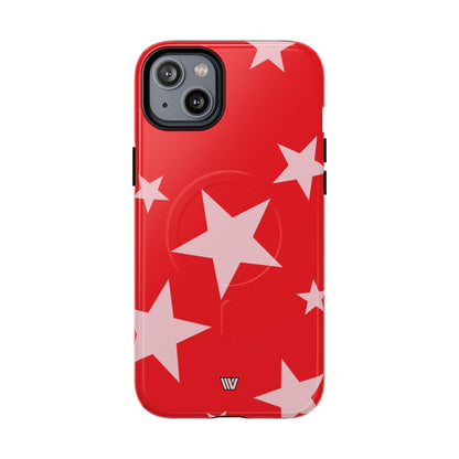 RED BOLD STARS | MagSafe Tough iPhone Case
