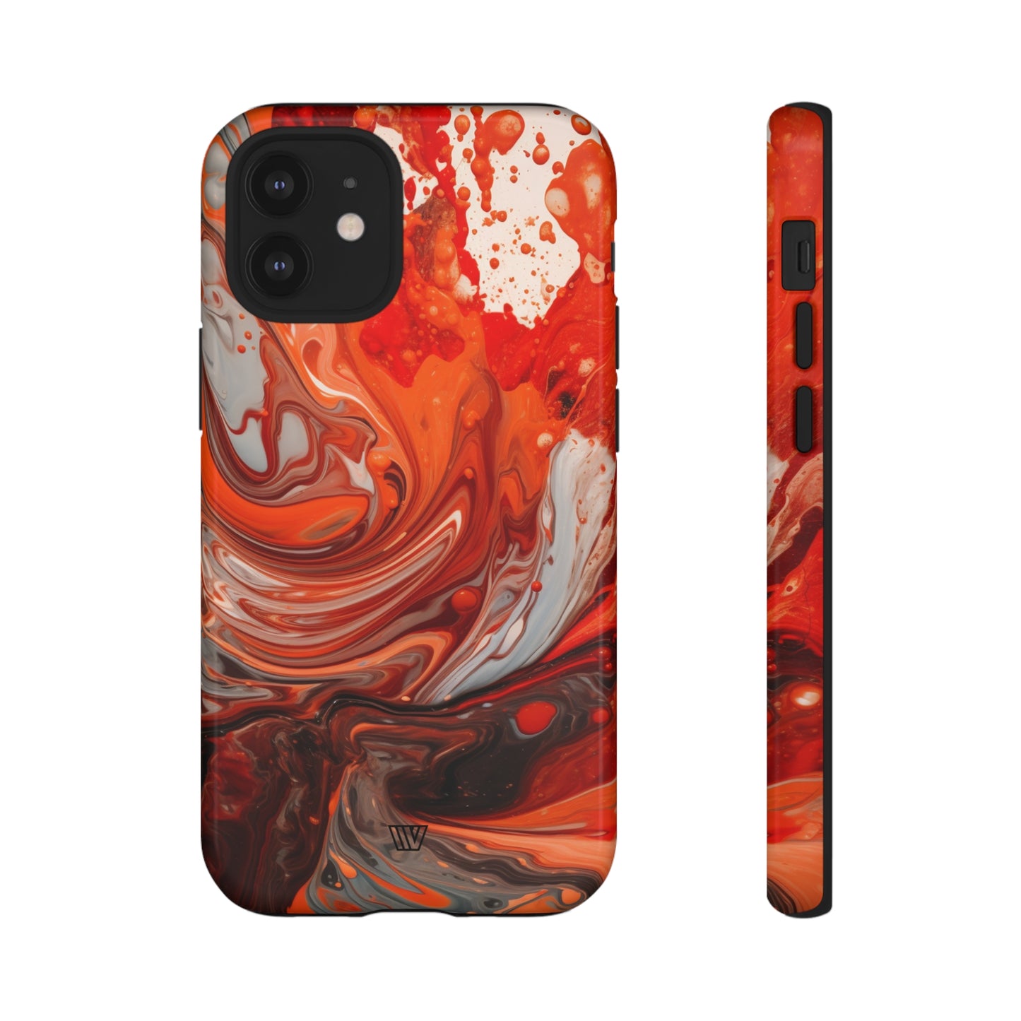 WHITE FIRE PAINT SWIRL | Tough Phone Case - Trovvve