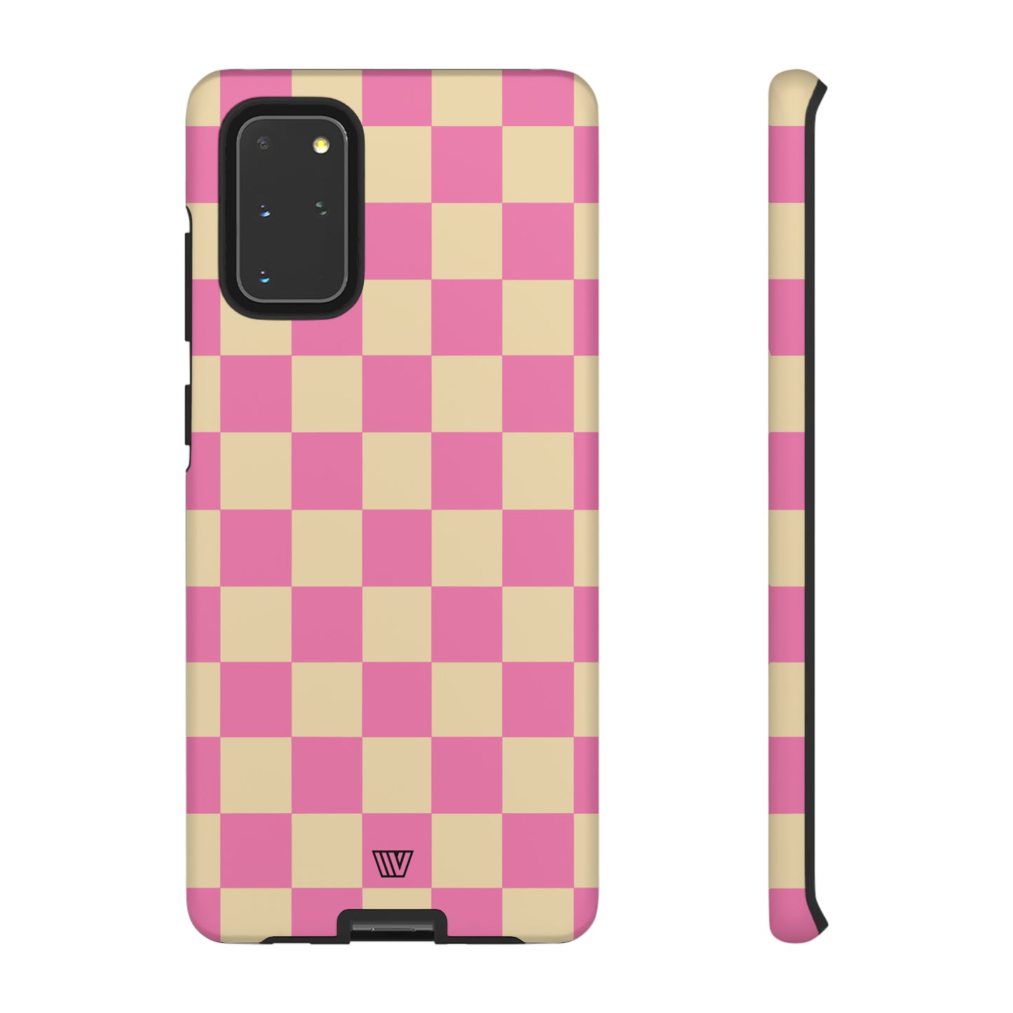 PINK TAN CHECKERBOARD | Tough Phone Case - Trovvve