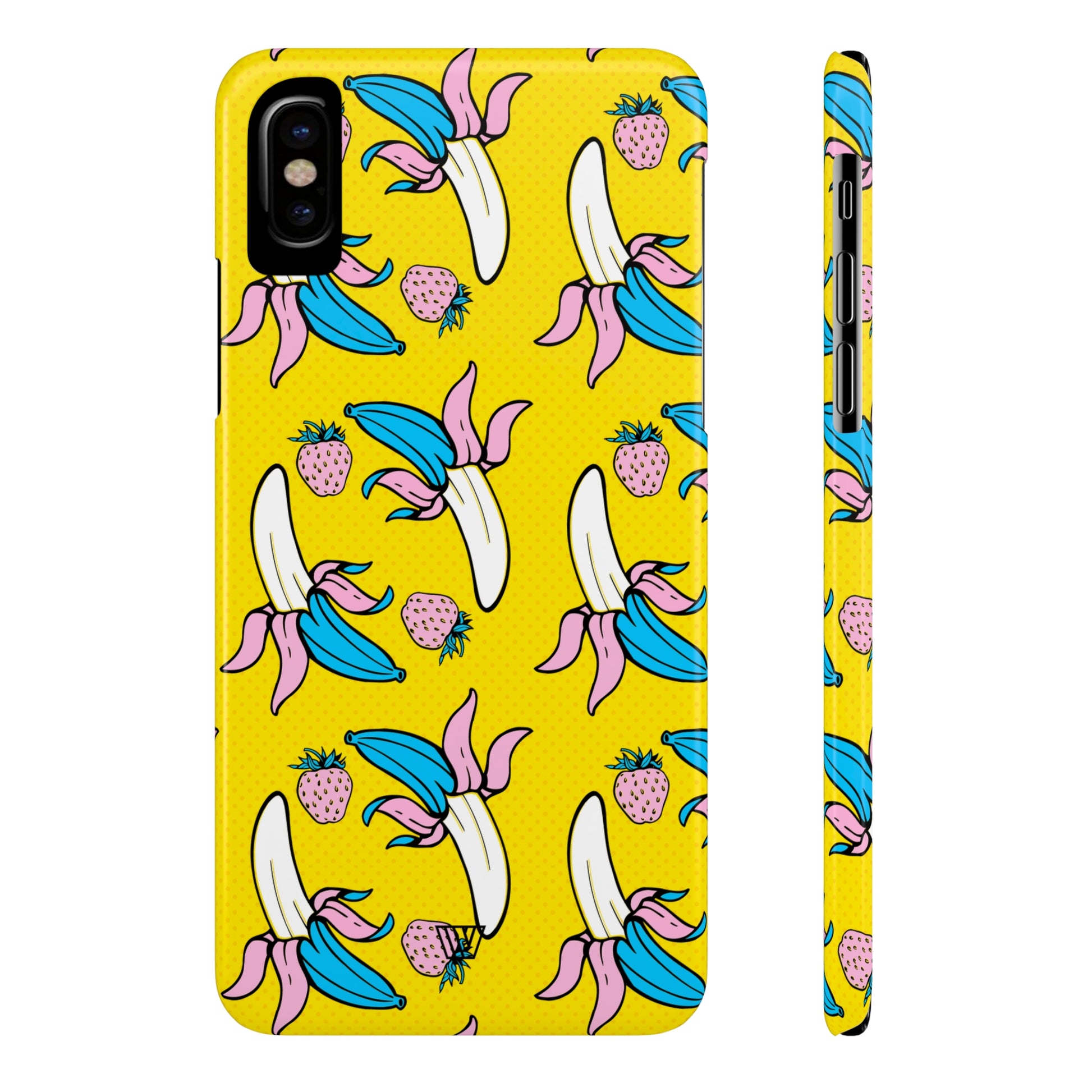 STRAWBERRY BANANA POP ART | Slim iPhone Case - Trovvve