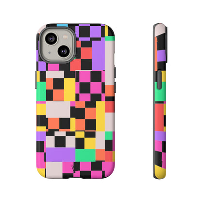 MASHED UP CHECKERBOARD | Tough Phone Case - Trovvve