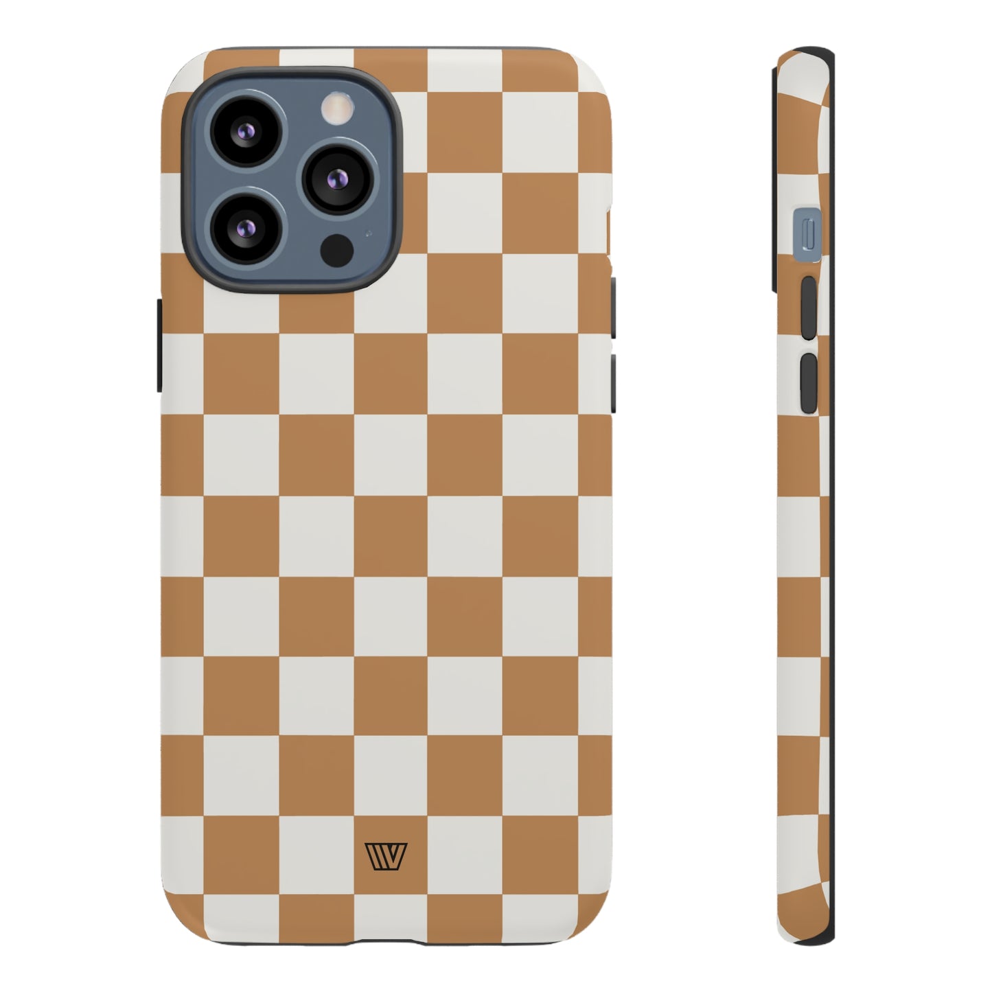 CHESTNUT CHECKERBOARD | Tough Phone Case - Trovvve