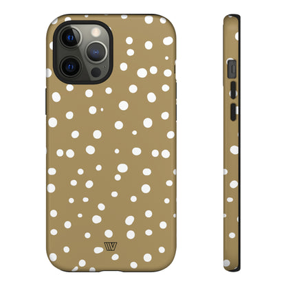 DARK BEIGE DOTS | Tough Phone Case - Trovvve