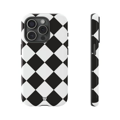 BLACK & WHITE DIAMOND | Tough Phone Case - Trovvve