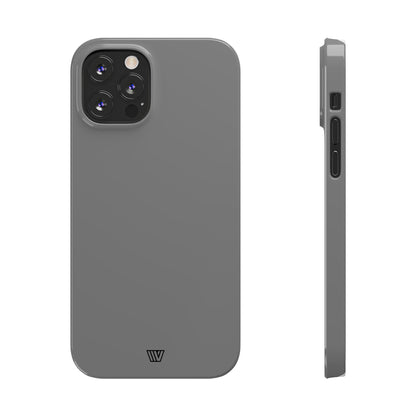 SOLID GRAY | Slim iPhone Case - Trovvve