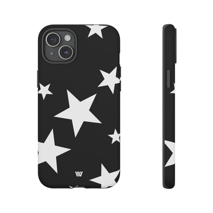 JET BLACK BOLD STARS | Tough Phone Case