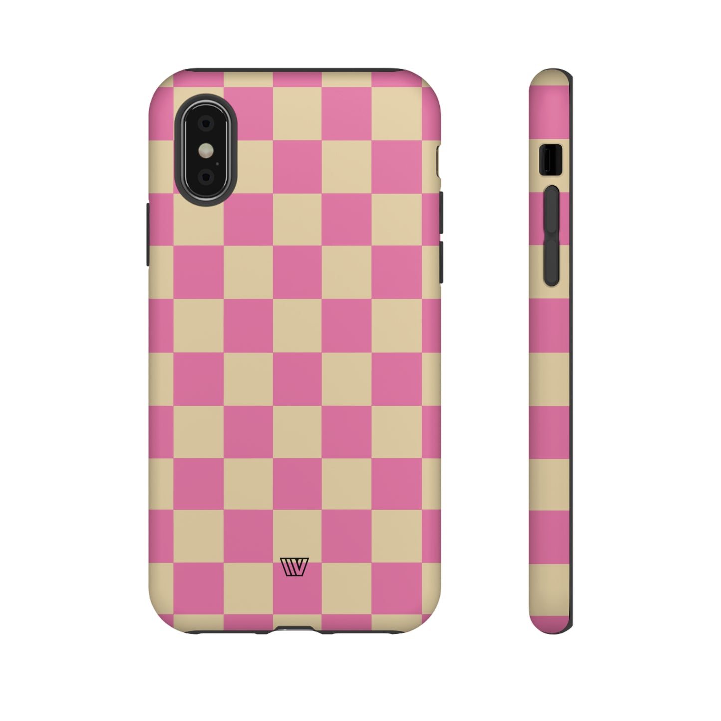 PINK TAN CHECKERBOARD | Tough Phone Case - Trovvve