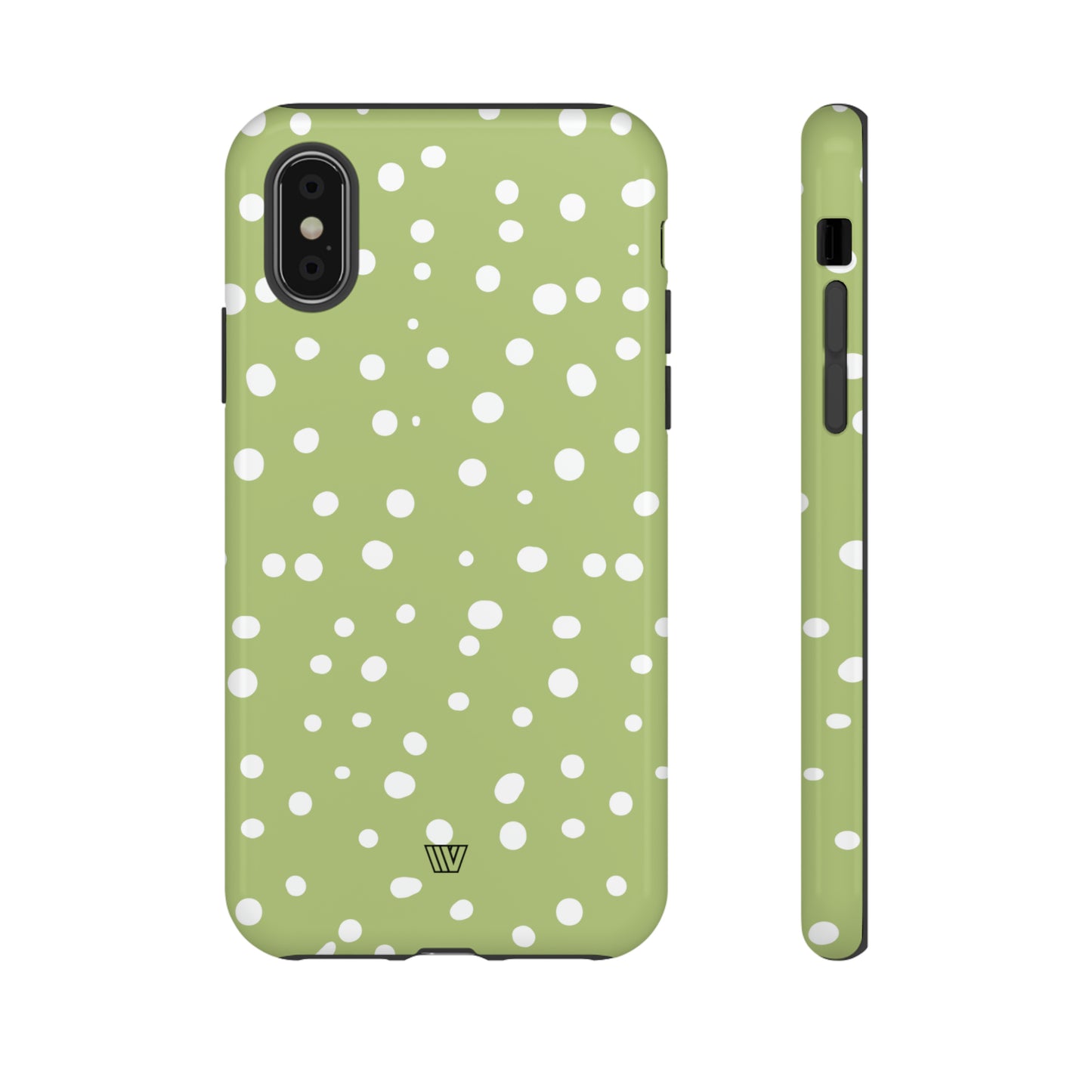 PALE OLIVE DOTS | Tough Phone Case - Trovvve