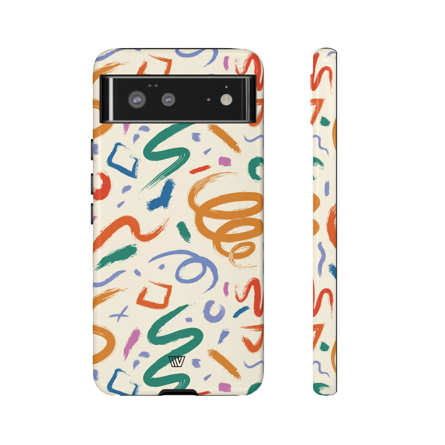 DOODLE PAINT BRUSH STROKES | Tough Phone Case