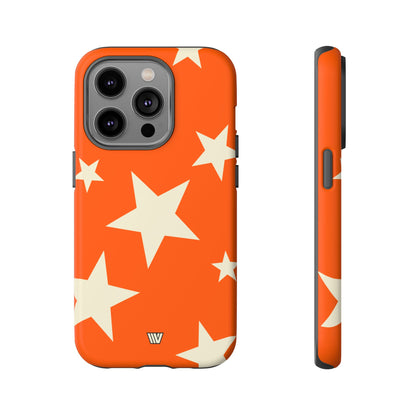 ORANGE BOLD STARS | Tough Phone Case