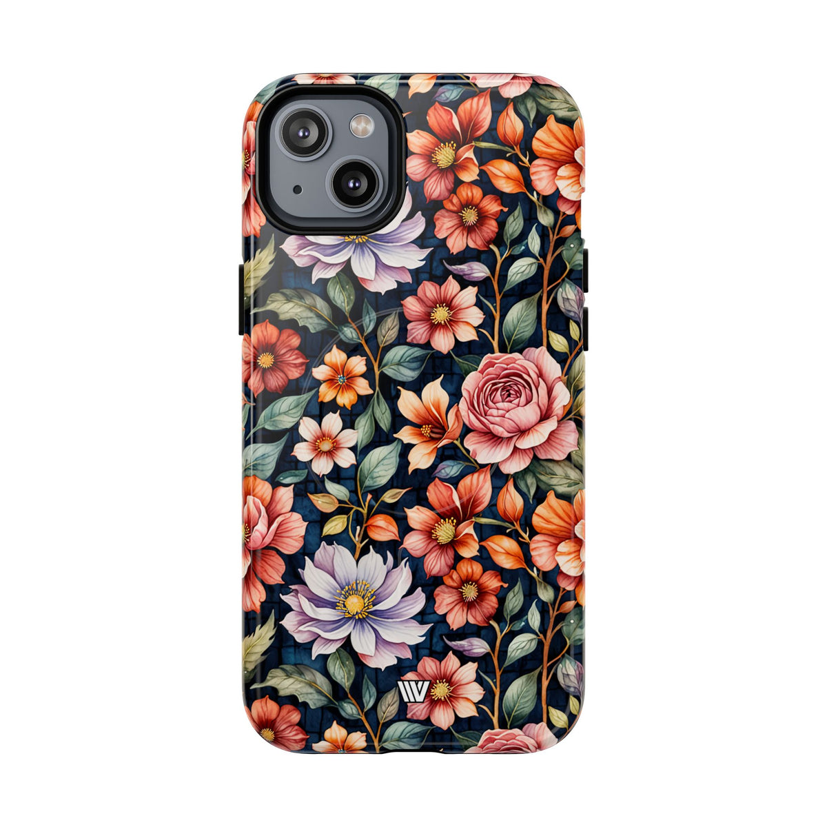 Night Bloom Bouquet MagSafe Tough iPhone Case – iPhone 14 Plus, Glossy