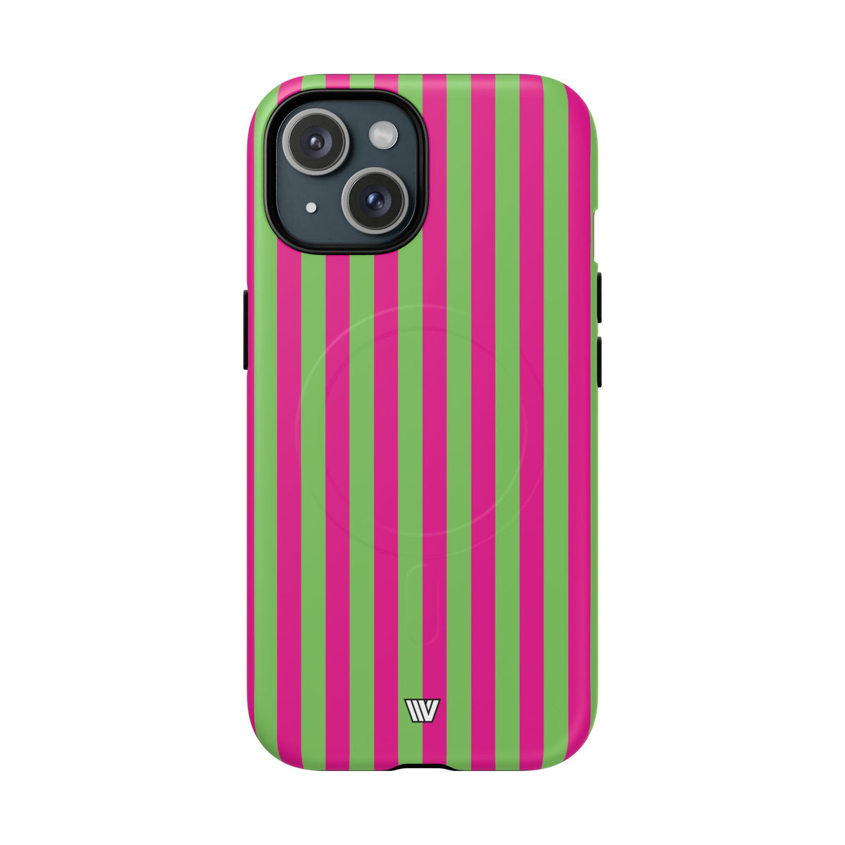 Watermelon Stripe MagSafe Tough iPhone Case – iPhone 15, Matte