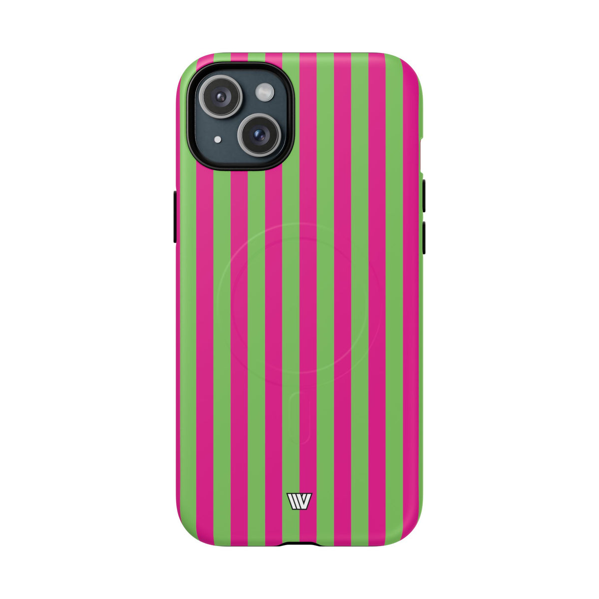 Watermelon Stripe MagSafe Tough iPhone Case – iPhone 15 Plus, Matte
