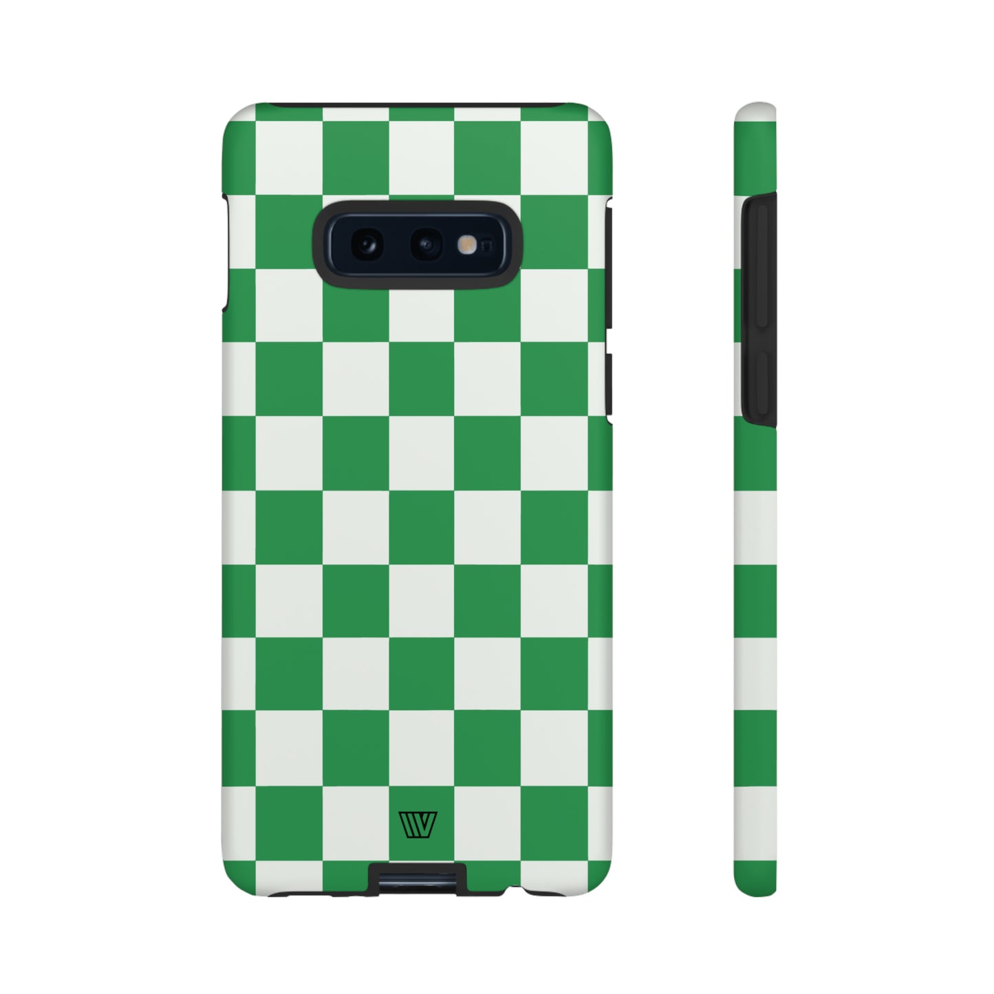 GREEN WHITE CHECKERBOARD | Tough Phone Case - Trovvve