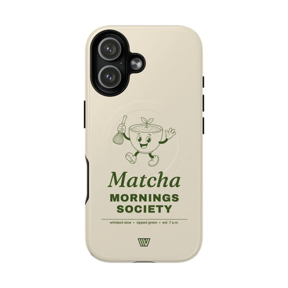 MATCHA MORNINGS | MagSafe Tough iPhone Case