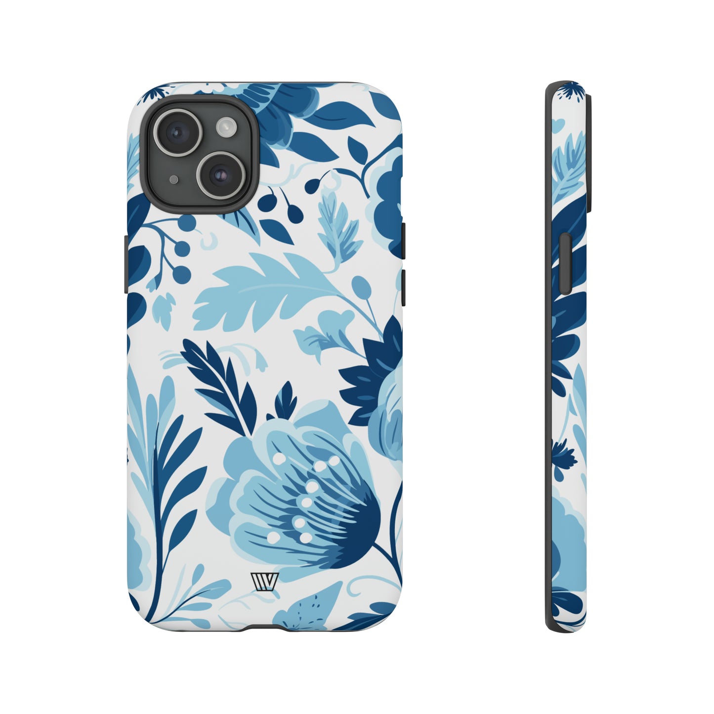 BLUE WHITE FLOWERS | Tough Phone Case - Trovvve