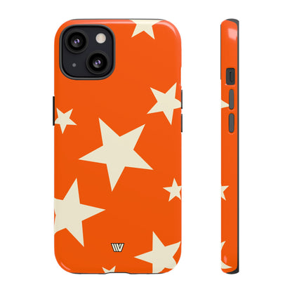 ORANGE BOLD STARS | Tough Phone Case