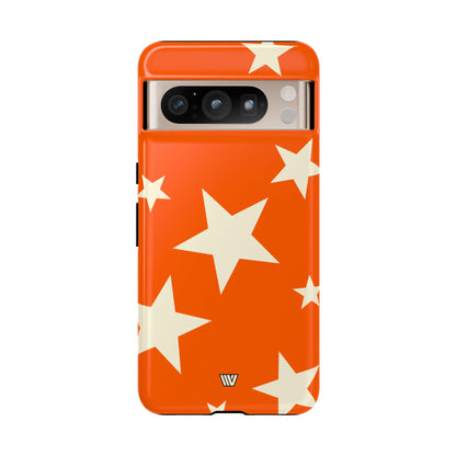 ORANGE BOLD STARS | Tough Phone Case