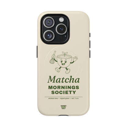 MATCHA MORNINGS | MagSafe Tough iPhone Case