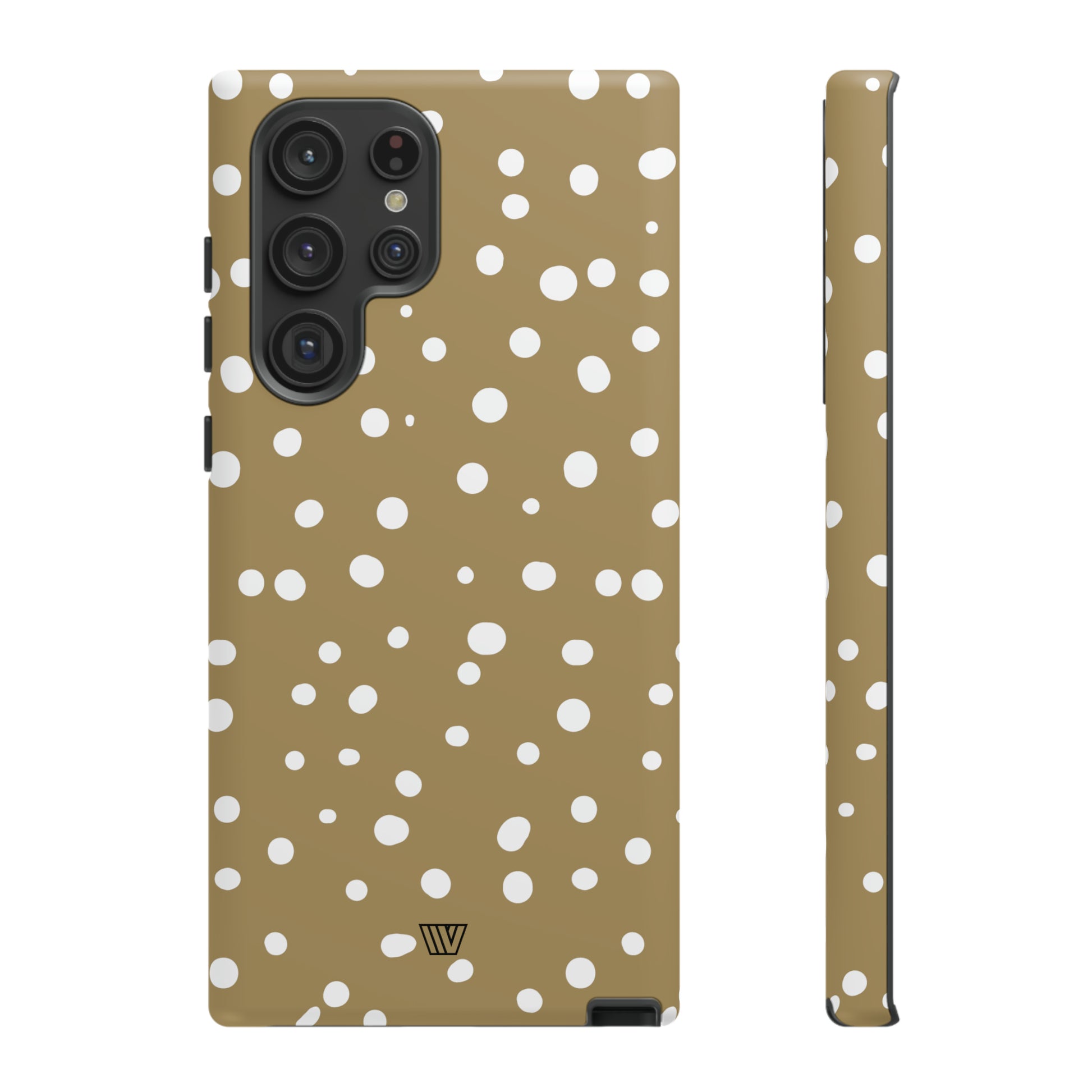 DARK BEIGE DOTS | Tough Phone Case - Trovvve