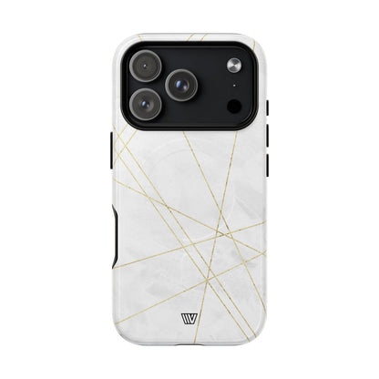 Gold Lines MagSafe Tough iPhone Case – iPhone 17 Pro, Glossy