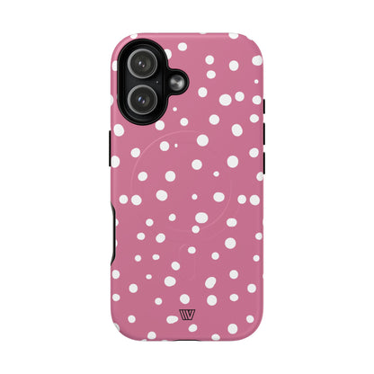 BLUSH RED DOTS | MagSafe Tough iPhone Case
