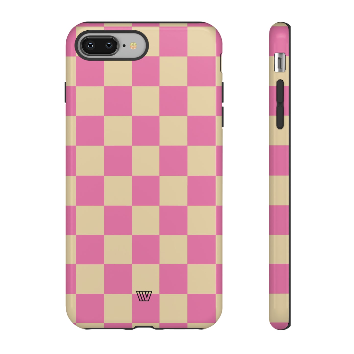 PINK TAN CHECKERBOARD | Tough Phone Case - Trovvve