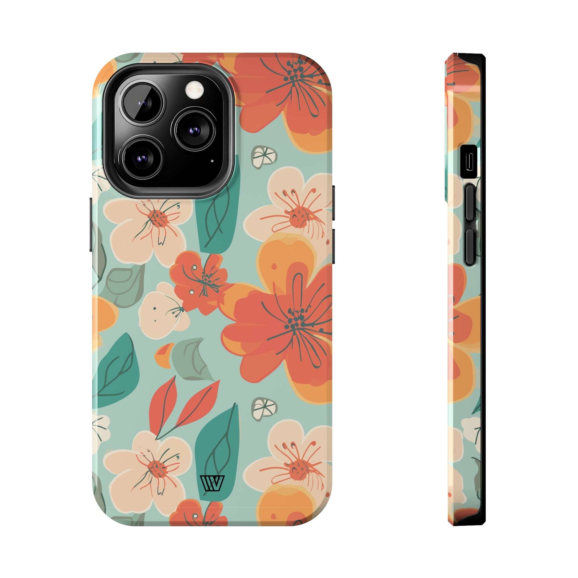 BLOOD ORANGE FLOWERS | Tough iPhone Case