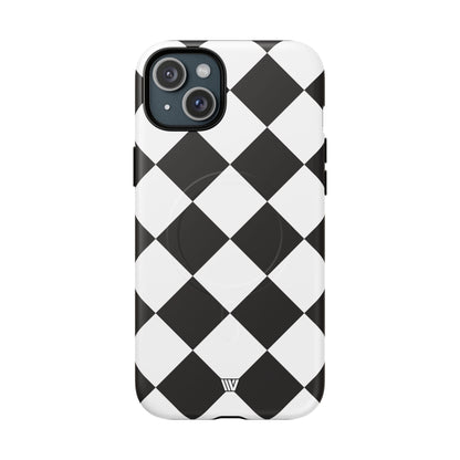 BLACK & WHITE DIAMOND | MagSafe Tough iPhone Case
