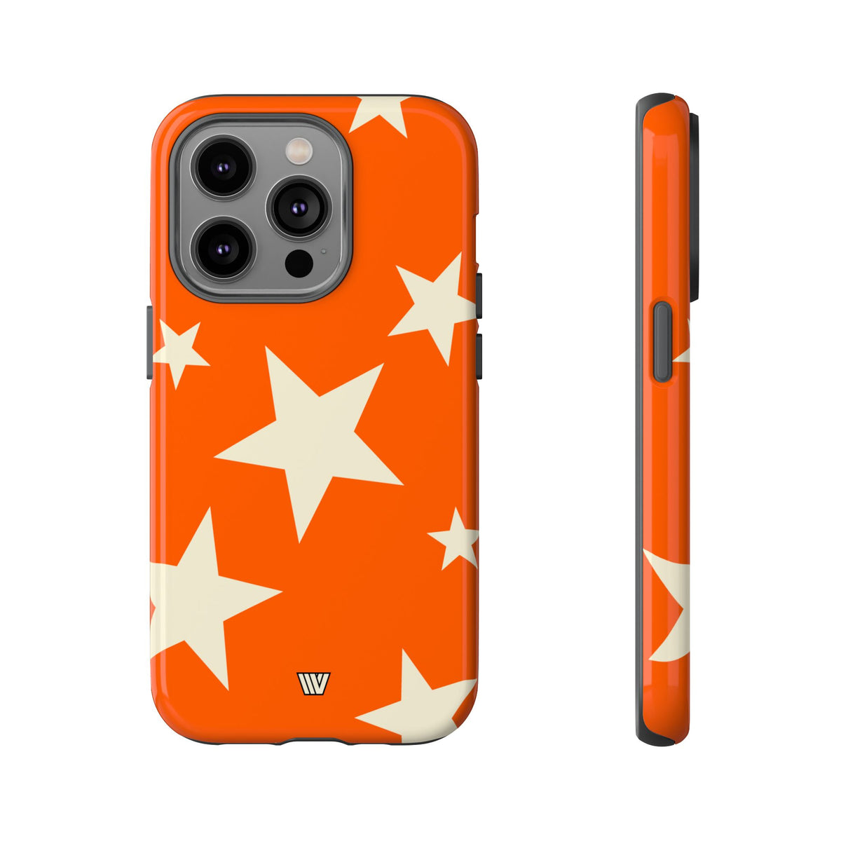ORANGE BOLD STARS | Tough Phone Case
