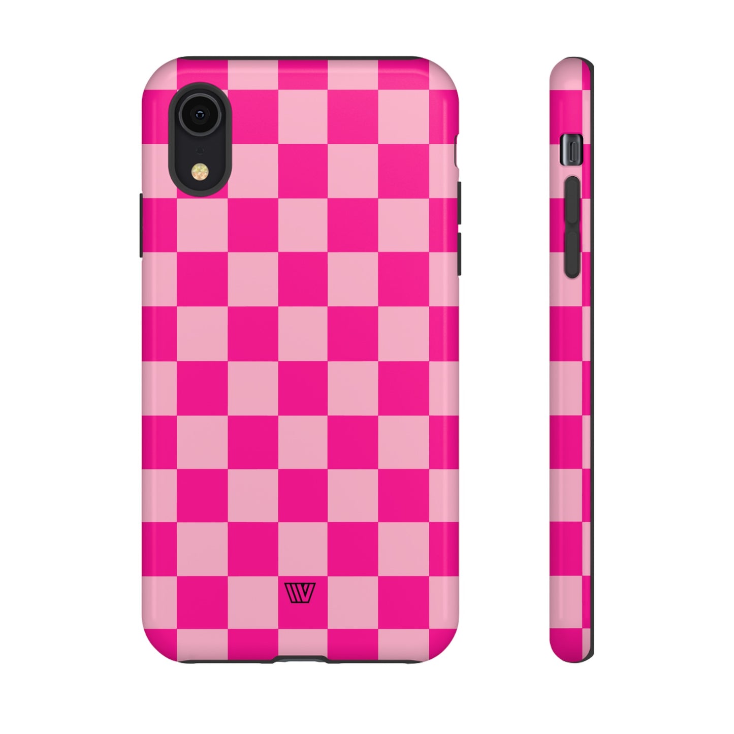 HOT PINK CHECKERBOARD | Tough Phone Case