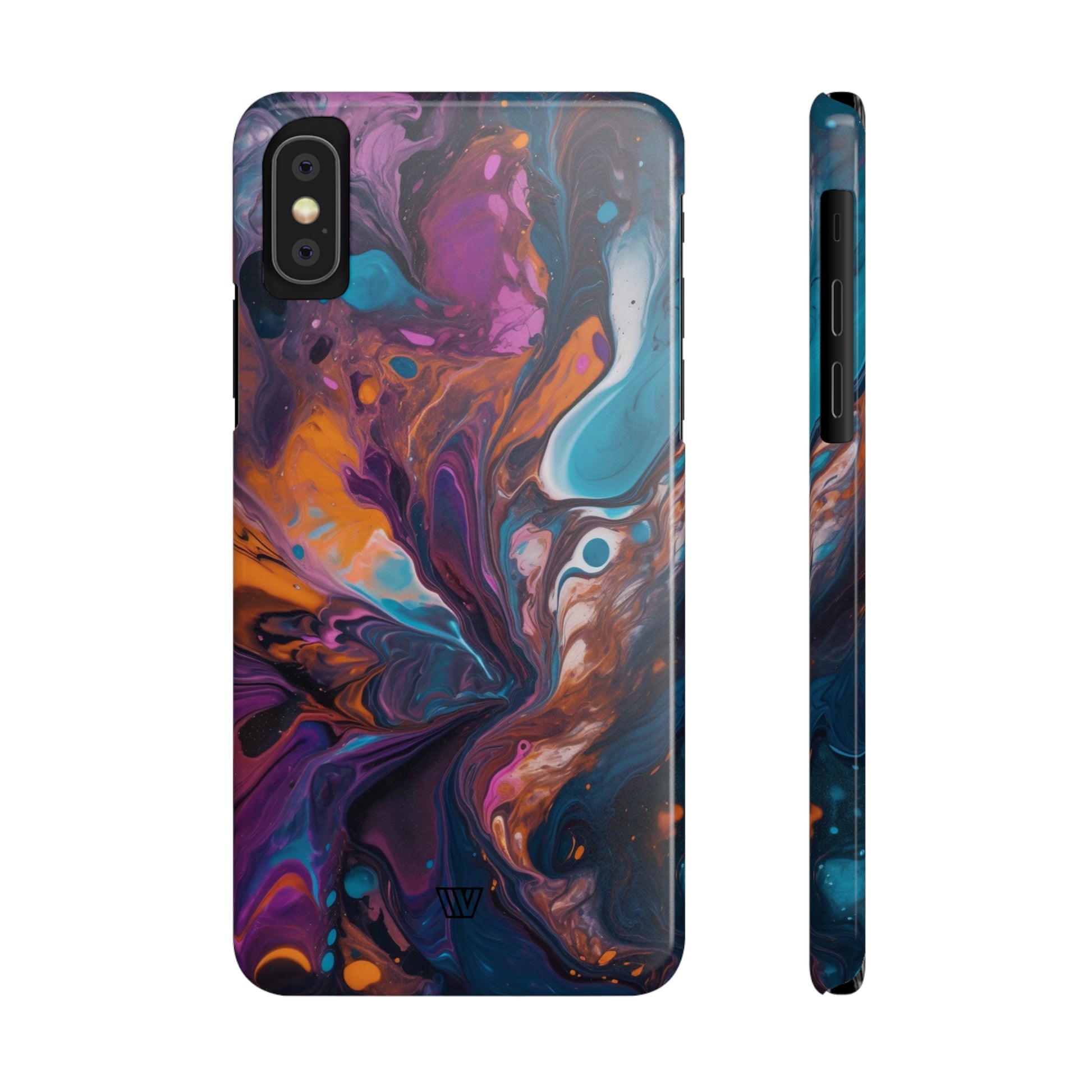 COSMIC PAINT SWIRL | Slim iPhone Case - Trovvve