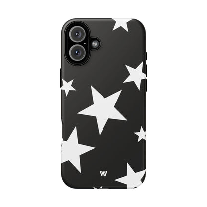 JET BLACK BOLD STARS | Tough Phone Case