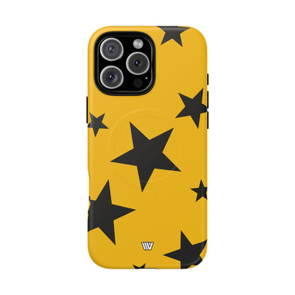 YELLOW BOLD STARS | MagSafe Tough iPhone Case
