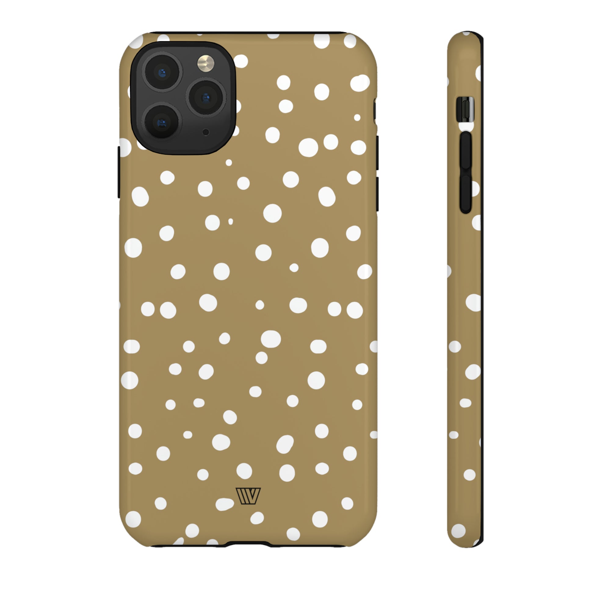 DARK BEIGE DOTS | Tough Phone Case - Trovvve